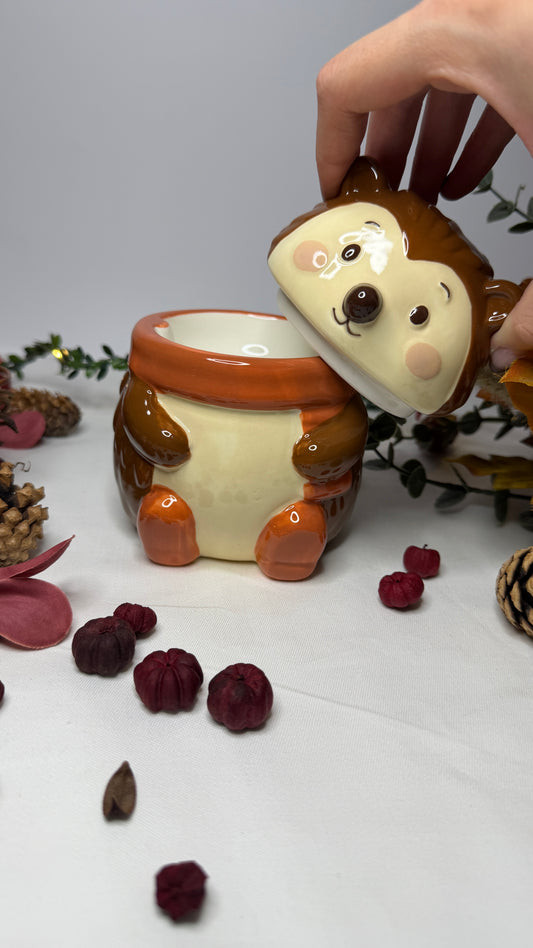 Hazel Hedgehog Ceramic Wax Warmer and Oil Burner