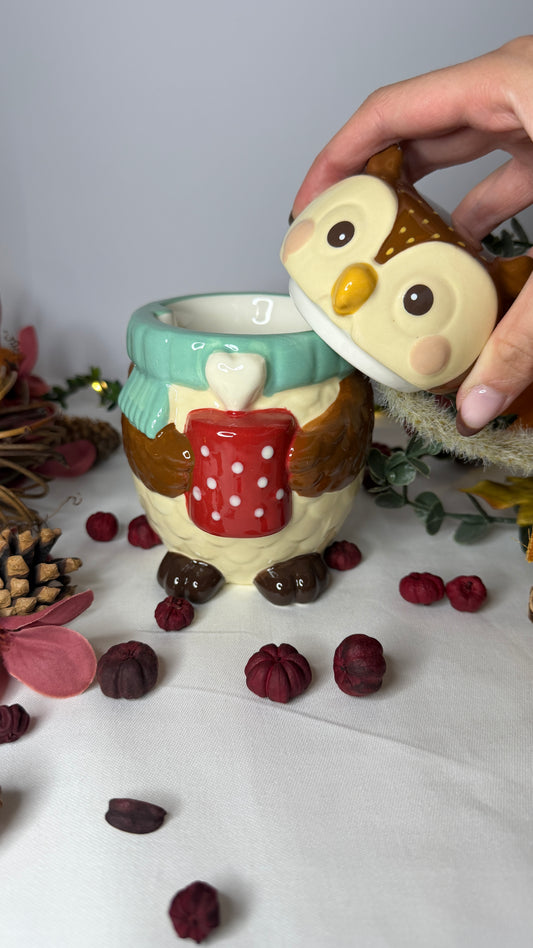 Oliver Owl Ceramic Wax Warmer and Oil Burner