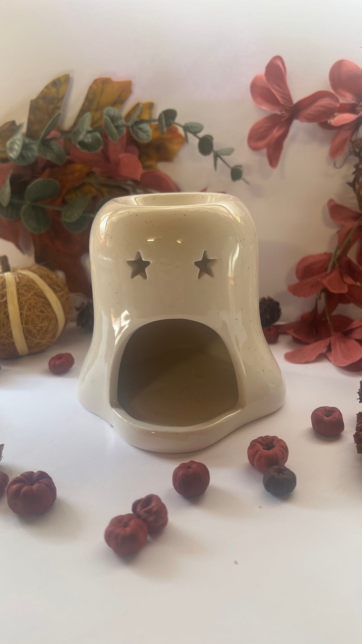 Pumpkin Ghost Shaped Wax/Oil Burner