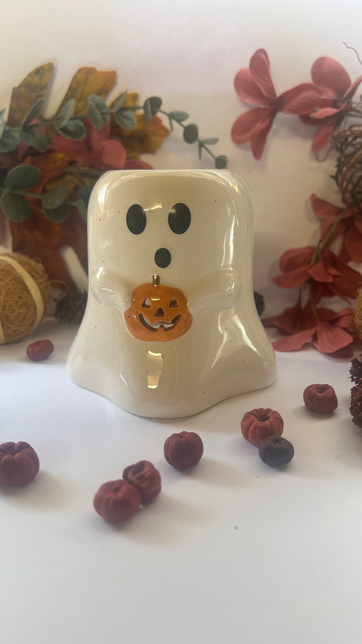 Pumpkin Ghost Shaped Wax/Oil Burner