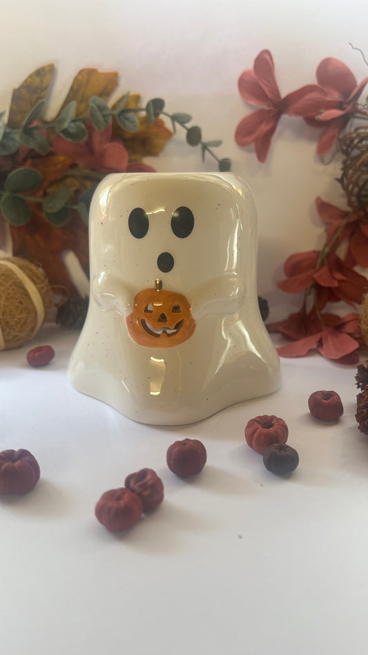 Pumpkin Ghost Shaped Wax/Oil Burner