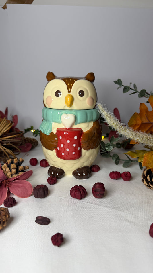 Oliver Owl Ceramic Wax Warmer and Oil Burner