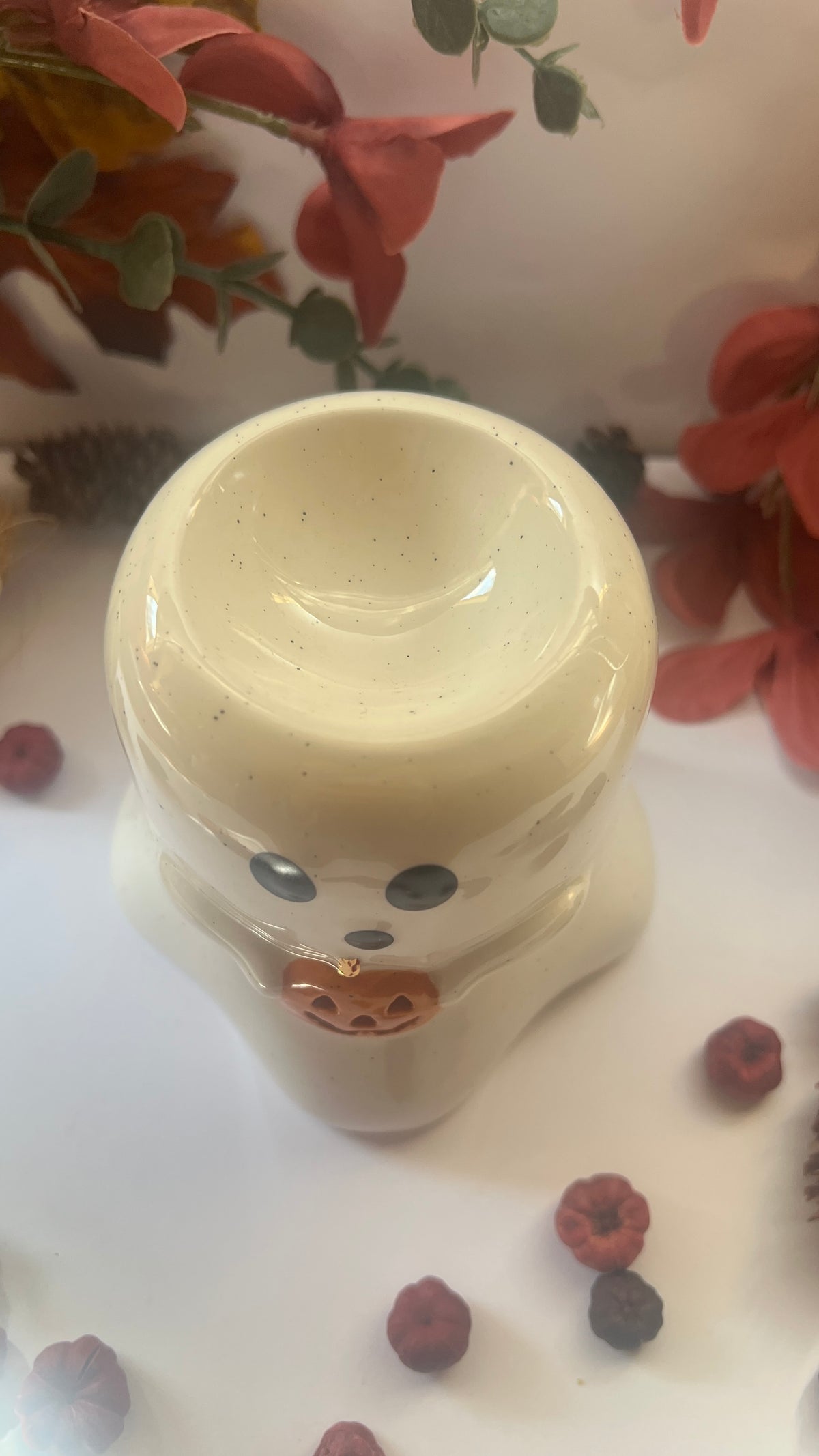 Pumpkin Ghost Shaped Wax/Oil Burner