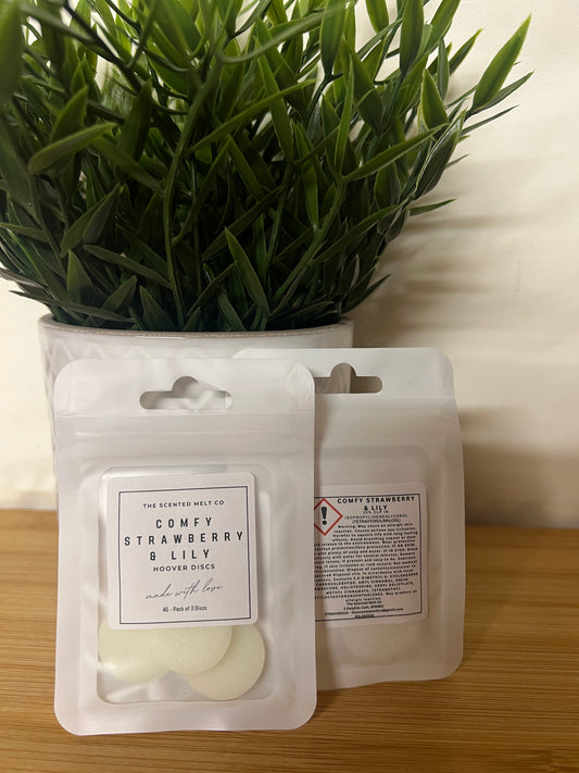 Comfy Strawberry and Lily Hoover Discs
