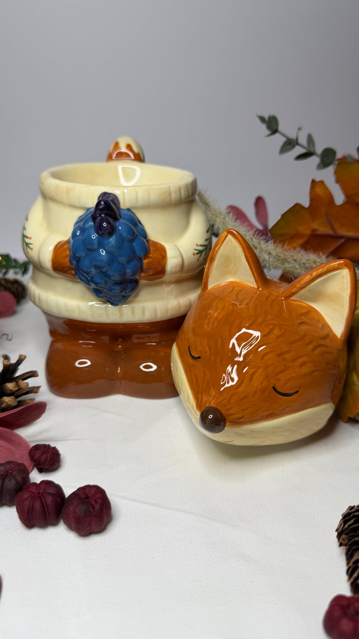 Flynn Fox Ceramic Wax Warmer and Oil Burner