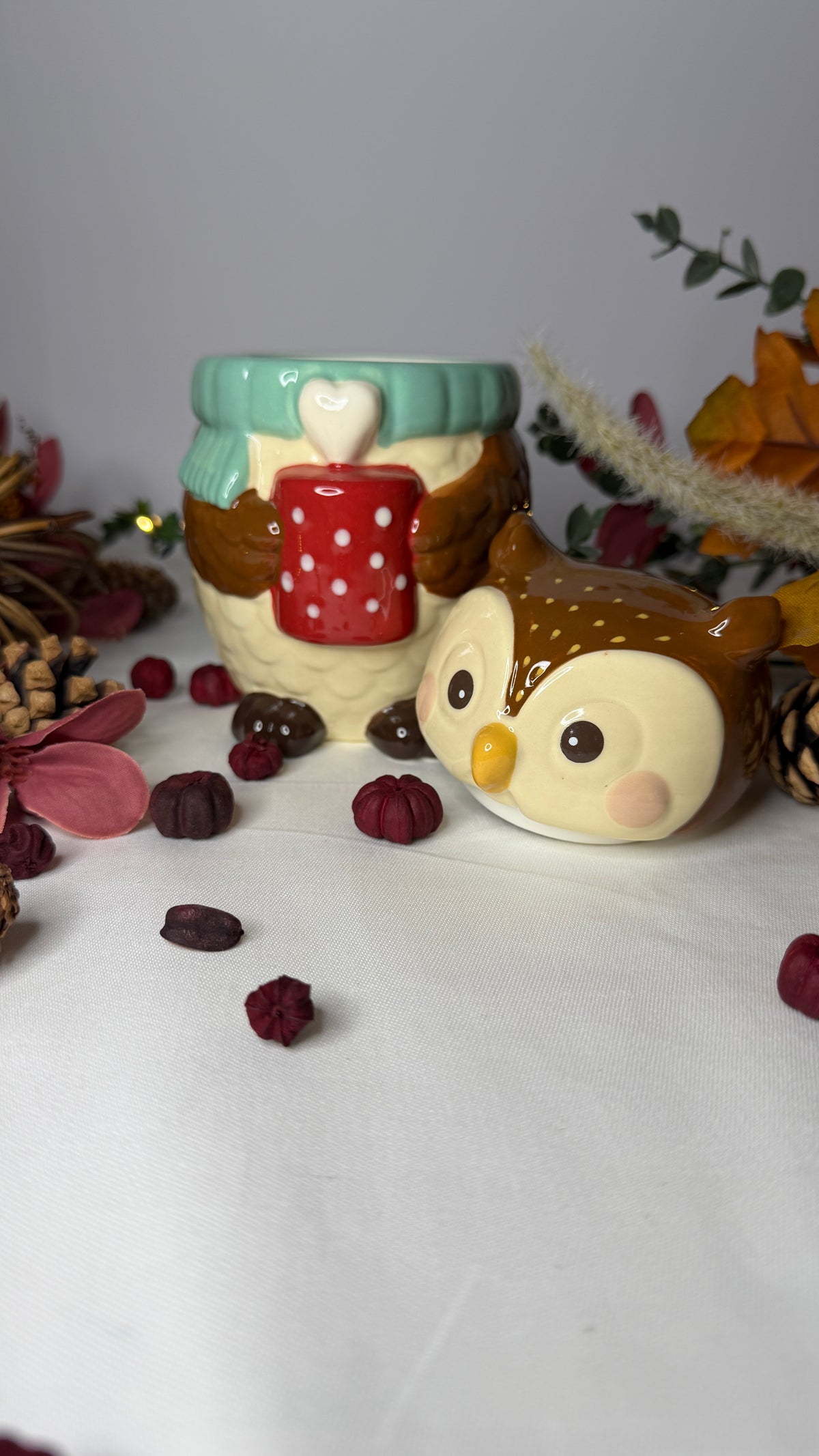 Oliver Owl Ceramic Wax Warmer and Oil Burner