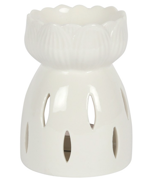 White Lotus Flower Oil & Wax Melt Burner