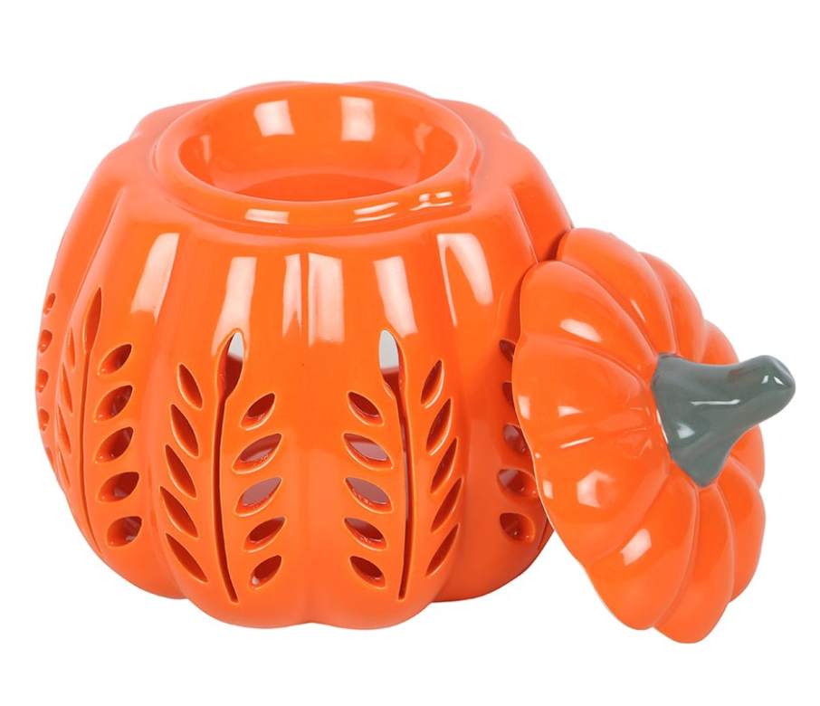 Orange Leaf Cut Out Pumpkin Oil/Wax Burner