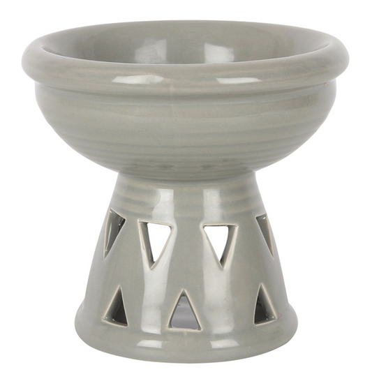Grey Deep Bowl Ceramic Wax/ Oil Burner