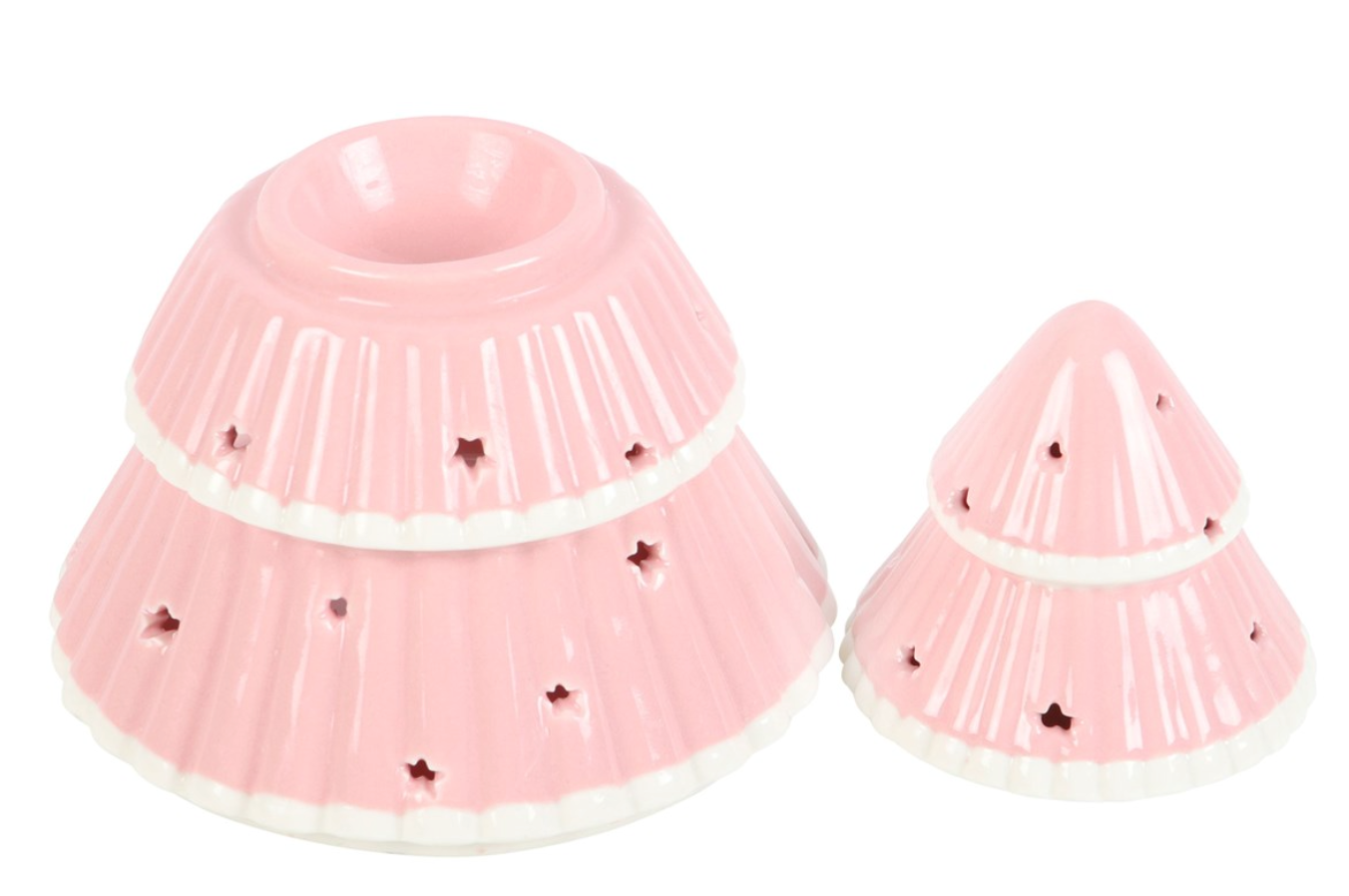 Pink Christmas Tree Wax/ Oil Burner