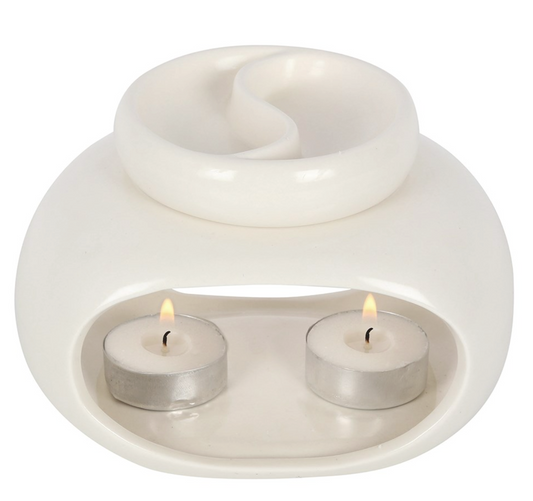 Off White Double Oil and Wax Burner